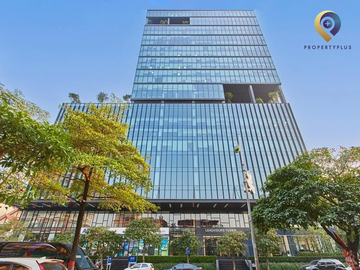 Toàn cảnh mặt trước tòa nhà Leadvisors Tower